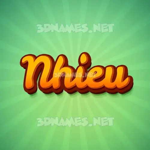 nhieu in Green Rays style - 3D name wallpaper nhieu in Green Rays style - 3D name wallpaper