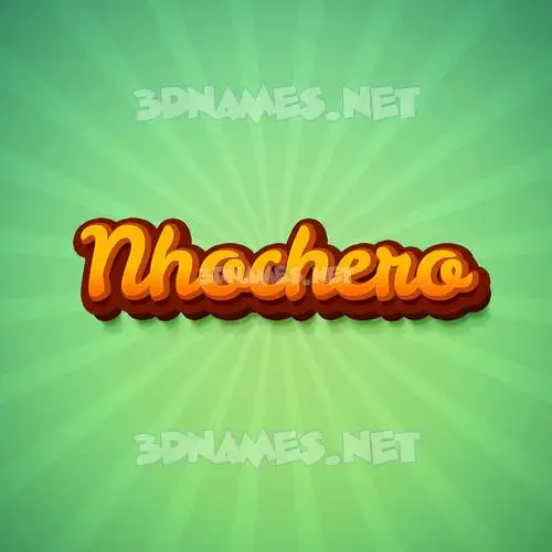 nhochero in Green Rays style - 3D name wallpaper nhochero in Green Rays style - 3D name wallpaper