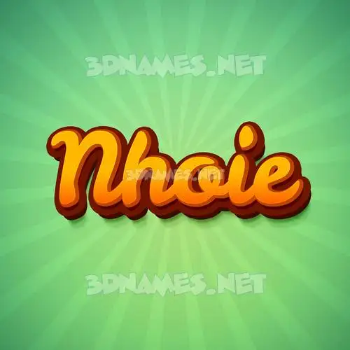 nhoie in Green Rays style - 3D name wallpaper nhoie in Green Rays style - 3D name wallpaper