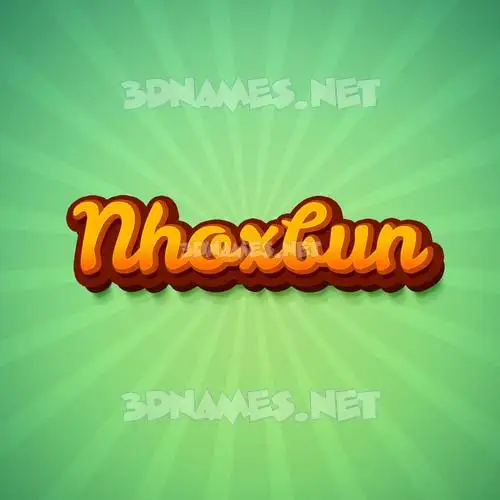 nhoxbun in Green Rays style - 3D name wallpaper nhoxbun in Green Rays style - 3D name wallpaper