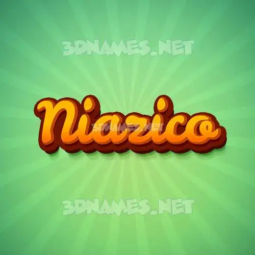 niazico in Green Rays style - 3D name wallpaper niazico in Green Rays style - 3D name wallpaper