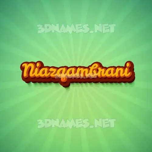 niazqambrani in Green Rays style - 3D name wallpaper niazqambrani in Green Rays style - 3D name wallpaper