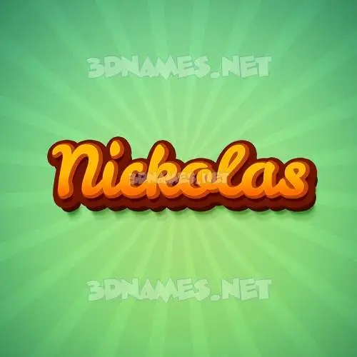 nickolas in Green Rays style - 3D name wallpaper nickolas in Green Rays style - 3D name wallpaper