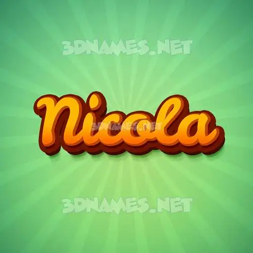 nicola in Green Rays style - 3D name wallpaper nicola in Green Rays style - 3D name wallpaper