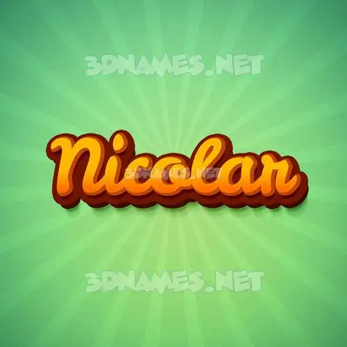 nicolar in Green Rays style - 3D name wallpaper nicolar in Green Rays style - 3D name wallpaper