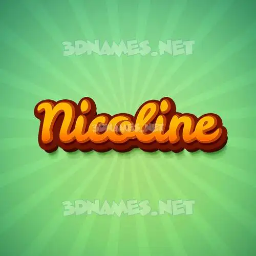 nicoline in Green Rays style - 3D name wallpaper nicoline in Green Rays style - 3D name wallpaper