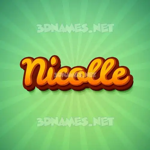nicolle in Green Rays style - 3D name wallpaper nicolle in Green Rays style - 3D name wallpaper
