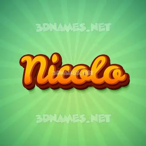 nicolo in Green Rays style - 3D name wallpaper nicolo in Green Rays style - 3D name wallpaper