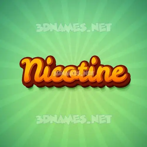 nicotine in Green Rays style - 3D name wallpaper nicotine in Green Rays style - 3D name wallpaper
