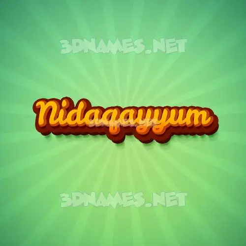 nidaqayyum in Green Rays style - 3D name wallpaper nidaqayyum in Green Rays style - 3D name wallpaper