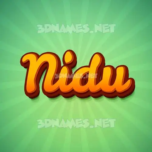 nidu in Green Rays style - 3D name wallpaper nidu in Green Rays style - 3D name wallpaper