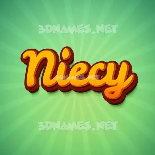 niecy in Green Rays style - 3D name wallpaper niecy in Green Rays style - 3D name wallpaper