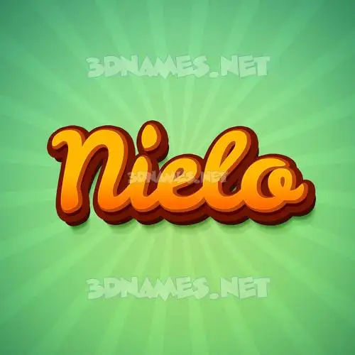 nielo in Green Rays style - 3D name wallpaper nielo in Green Rays style - 3D name wallpaper