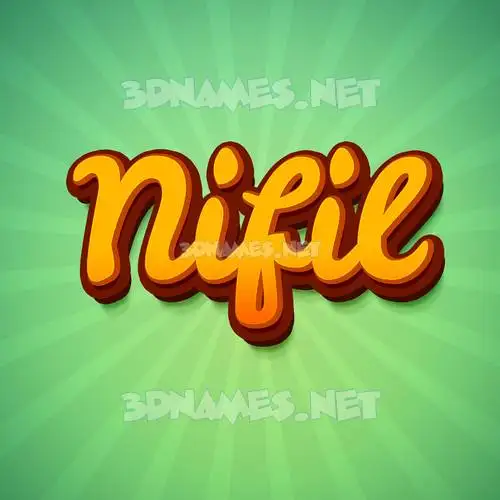 nifil in Green Rays style - 3D name wallpaper nifil in Green Rays style - 3D name wallpaper