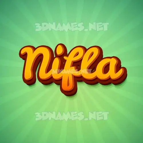 nifla in Green Rays style - 3D name wallpaper nifla in Green Rays style - 3D name wallpaper