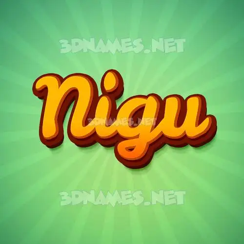 nigu in Green Rays style - 3D name wallpaper nigu in Green Rays style - 3D name wallpaper