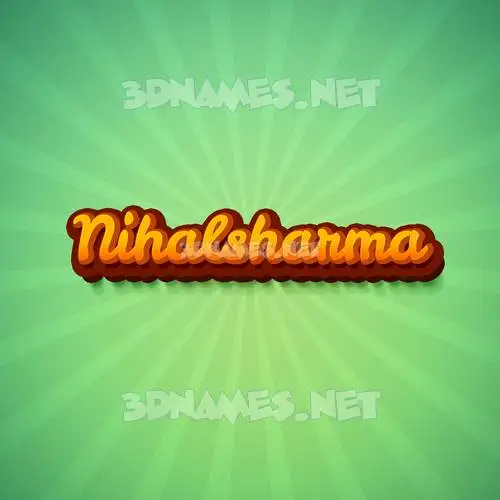 nihalsharma in Green Rays style - 3D name wallpaper nihalsharma in Green Rays style - 3D name wallpaper