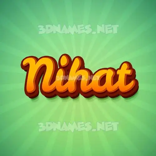nihat in Green Rays style - 3D name wallpaper nihat in Green Rays style - 3D name wallpaper
