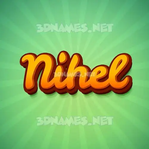 nihel in Green Rays style - 3D name wallpaper nihel in Green Rays style - 3D name wallpaper