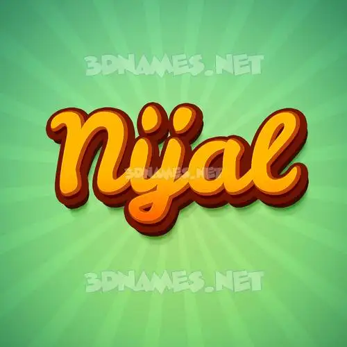 nijal in Green Rays style - 3D name wallpaper nijal in Green Rays style - 3D name wallpaper