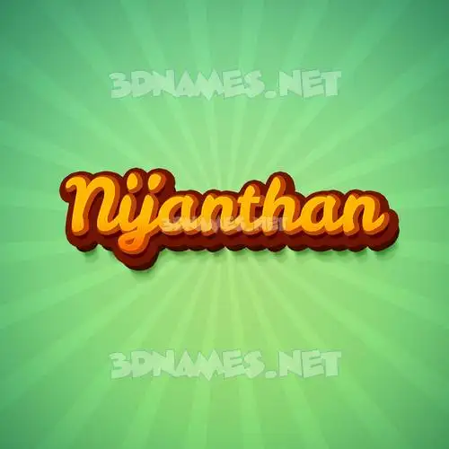 nijanthan in Green Rays style - 3D name wallpaper nijanthan in Green Rays style - 3D name wallpaper