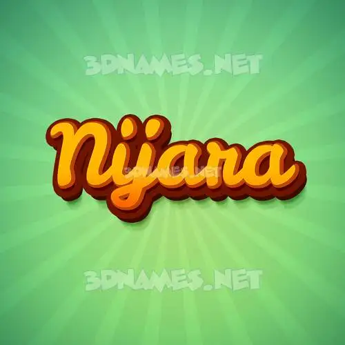 nijara in Green Rays style - 3D name wallpaper nijara in Green Rays style - 3D name wallpaper