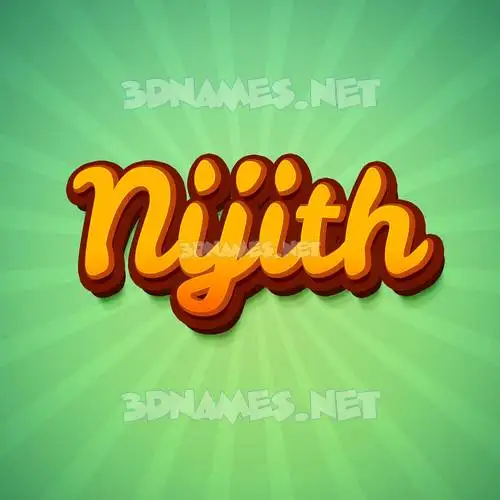 nijith in Green Rays style - 3D name wallpaper nijith in Green Rays style - 3D name wallpaper
