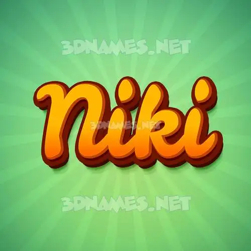 niki in Green Rays style - 3D name wallpaper niki in Green Rays style - 3D name wallpaper