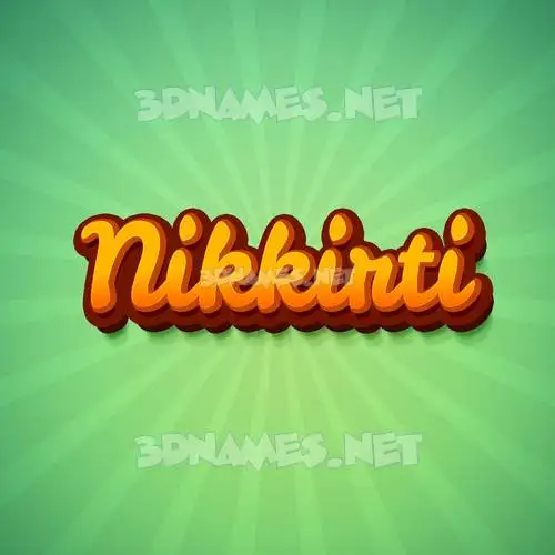 nikkirti in Green Rays style - 3D name wallpaper nikkirti in Green Rays style - 3D name wallpaper