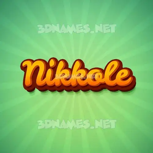 nikkole in Green Rays style - 3D name wallpaper nikkole in Green Rays style - 3D name wallpaper