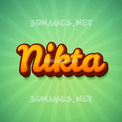 nikta in Green Rays style - 3D name wallpaper nikta in Green Rays style - 3D name wallpaper