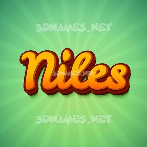 niles in Green Rays style - 3D name wallpaper niles in Green Rays style - 3D name wallpaper