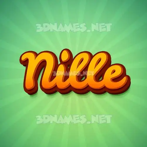 nille in Green Rays style - 3D name wallpaper nille in Green Rays style - 3D name wallpaper