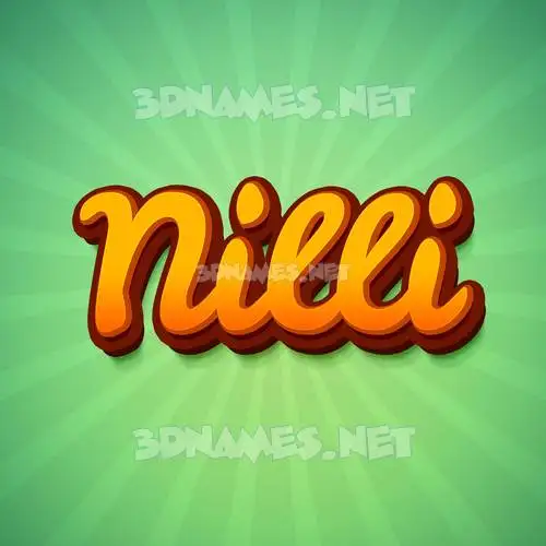 nilli in Green Rays style - 3D name wallpaper nilli in Green Rays style - 3D name wallpaper