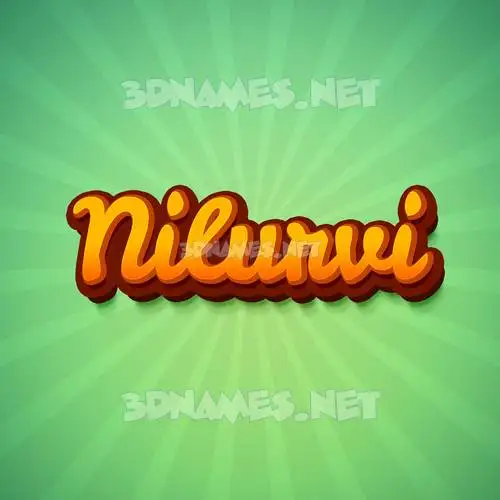 nilurvi in Green Rays style - 3D name wallpaper nilurvi in Green Rays style - 3D name wallpaper
