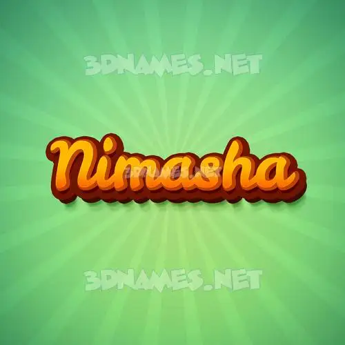 nimasha in Green Rays style - 3D name wallpaper
