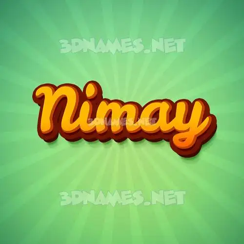nimay in Green Rays style - 3D name wallpaper