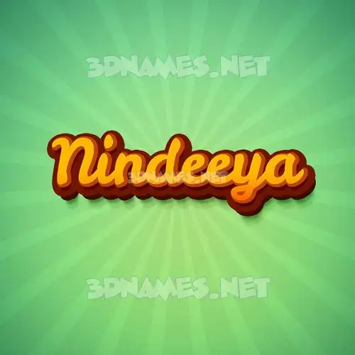 nindeeya in Green Rays style - 3D name wallpaper nindeeya in Green Rays style - 3D name wallpaper