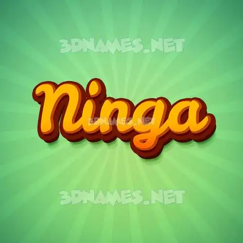 ninga in Green Rays style - 3D name wallpaper ninga in Green Rays style - 3D name wallpaper