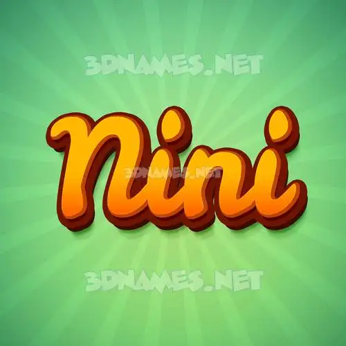 nini in Green Rays style - 3D name wallpaper nini in Green Rays style - 3D name wallpaper