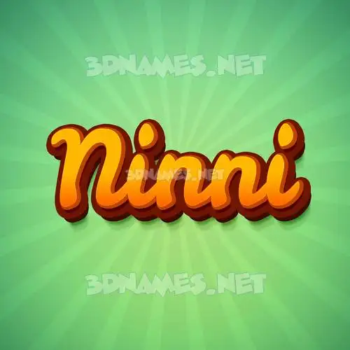 ninni in Green Rays style - 3D name wallpaper ninni in Green Rays style - 3D name wallpaper