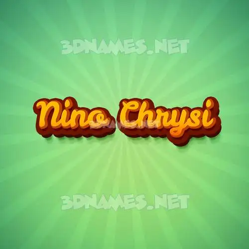 nino chrysi in Green Rays style - 3D name wallpaper nino chrysi in Green Rays style - 3D name wallpaper