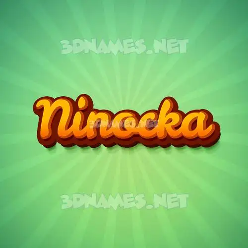 ninocka in Green Rays style - 3D name wallpaper ninocka in Green Rays style - 3D name wallpaper