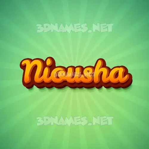 niousha in Green Rays style - 3D name wallpaper niousha in Green Rays style - 3D name wallpaper