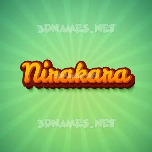 nirakara in Green Rays style - 3D name wallpaper nirakara in Green Rays style - 3D name wallpaper