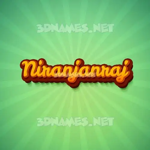 niranjanraj in Green Rays style - 3D name wallpaper
