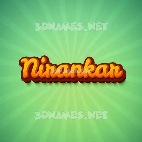 nirankar in Green Rays style - 3D name wallpaper