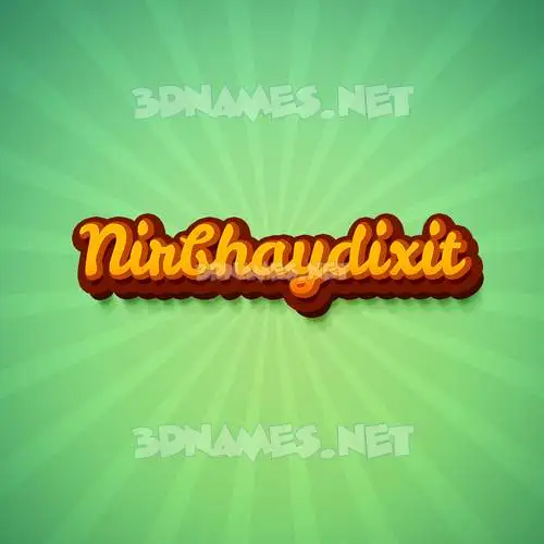 nirbhaydixit in Green Rays style - 3D name wallpaper nirbhaydixit in Green Rays style - 3D name wallpaper