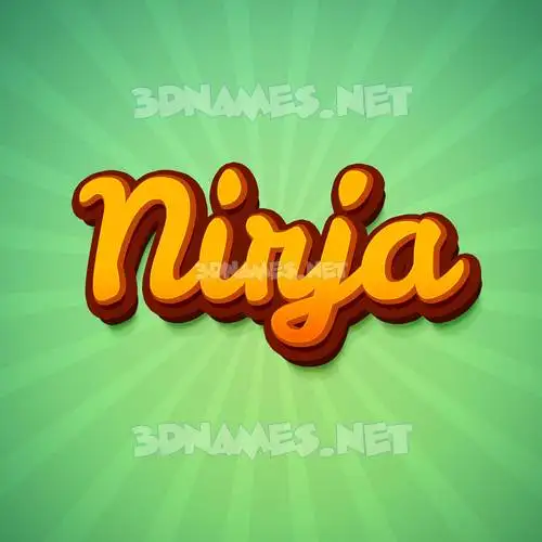 nirja in Green Rays style - 3D name wallpaper nirja in Green Rays style - 3D name wallpaper