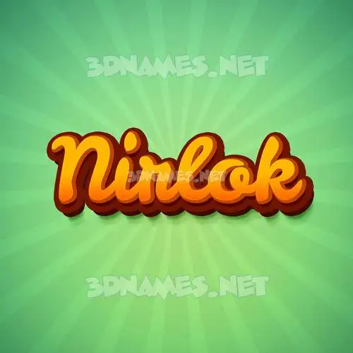 nirlok in Green Rays style - 3D name wallpaper nirlok in Green Rays style - 3D name wallpaper